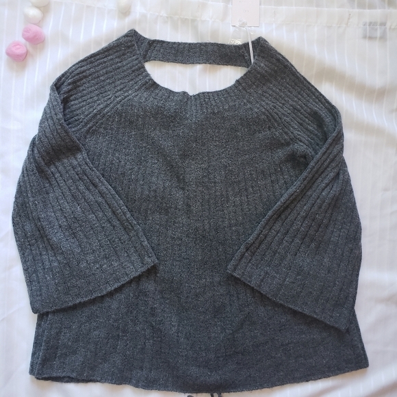 Lauren conrad laceup swing pullover sweater Large - Picture 2 of 7